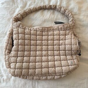 FP Movement Beige Quilted Carryall